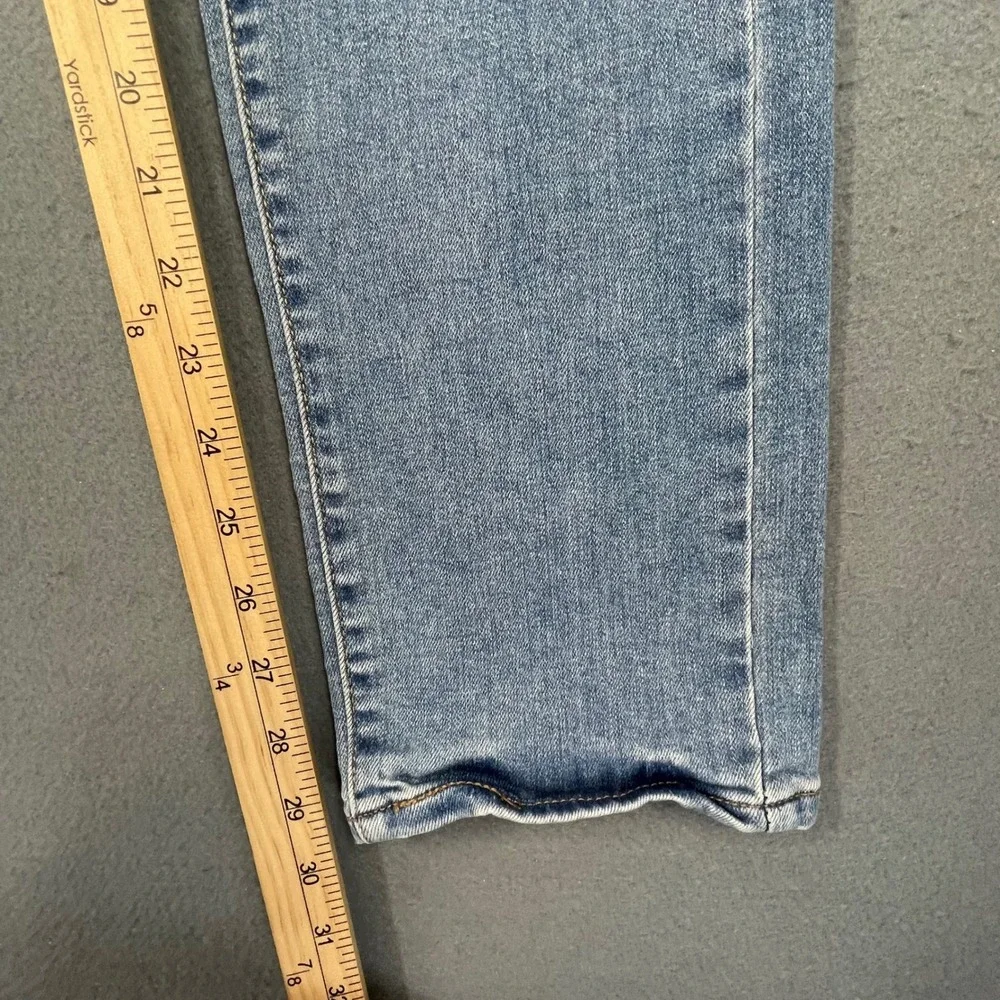 Levi Blue 724 High Rise Straight Distressed Jeans Women 29